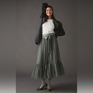 Pilcro A-Line Tulle Skirt